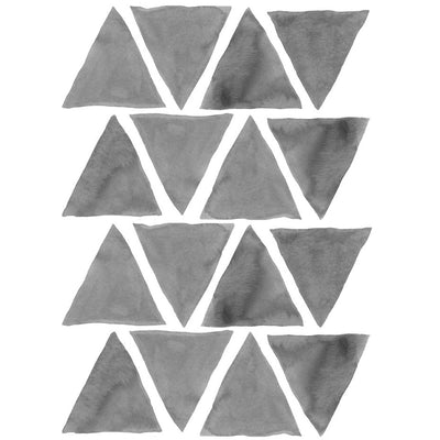 Triangles Wall Decal - Grey