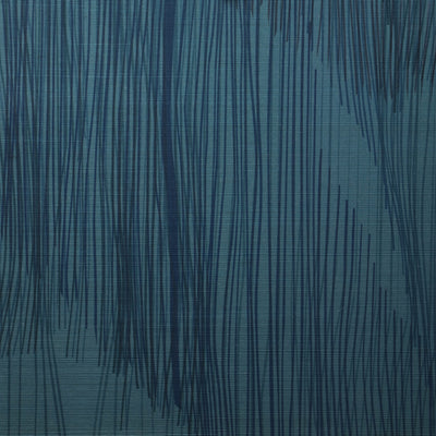 Sediment Mural - Blue Mountain on Grasscloth