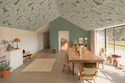 Curious about ceiling wallpaper? Here are some tips.