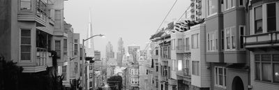 Morning in San Francisco, B&W Photographic Mural