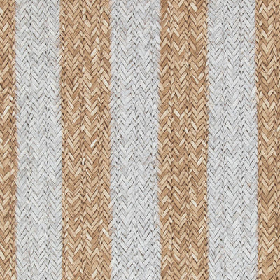 Rattan Stripe Wallpaper - Brown