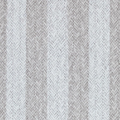 Rattan Stripe Wallpaper - Grey