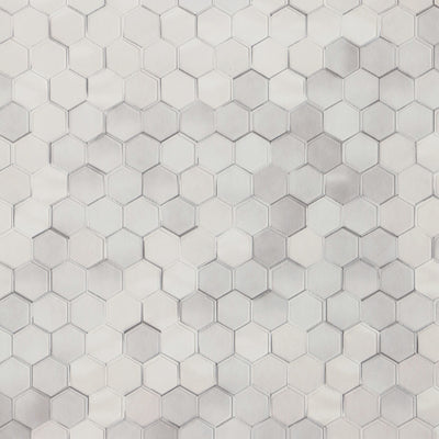 Hexagon Wallpaper - White