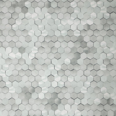 Hexagon Wallpaper - Soft Grey