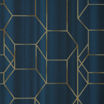 Wire Form Wallpaper - Blue
