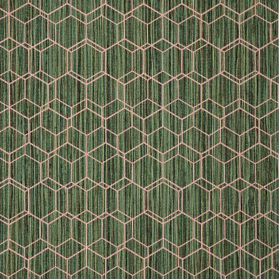 Wire Hex Wallpaper - Green