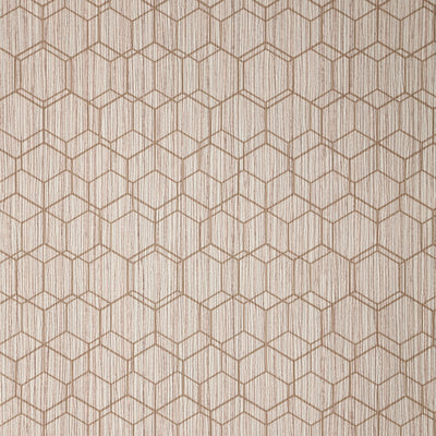 Wire Hex Wallpaper - Blush