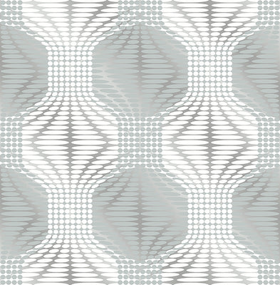 Optic Blue Geometric Wallpaper