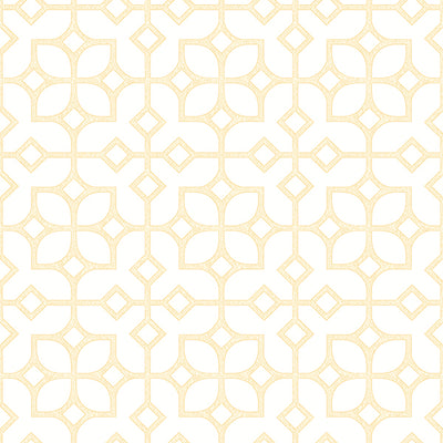 Maze Yellow Tile Wallpaper