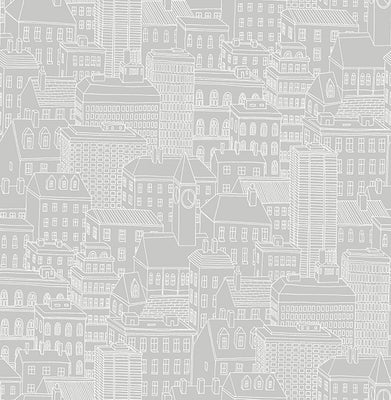 Limelight Grey City Wallpaper