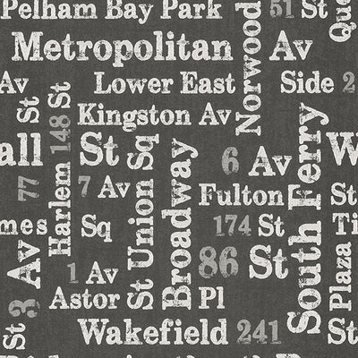 Ellis Charcoal Typography Wallpaper