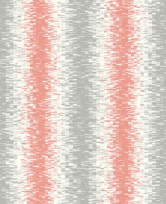 Quake Coral Abstract Stripe Wallpaper