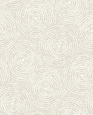 Ripple Taupe Shibori Wallpaper