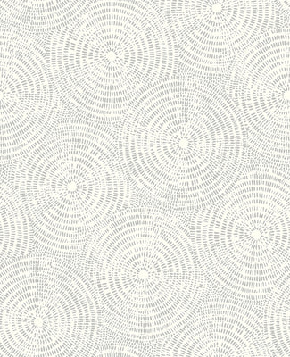 Ripple Grey Shibori Wallpaper