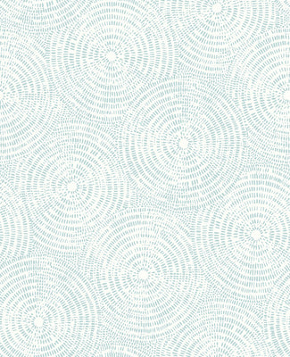 Ripple Light Blue Shibori Wallpaper