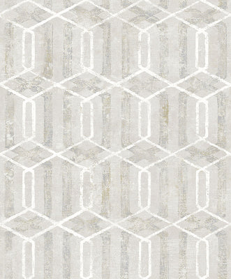 Stormi Cream Geometric Wallpaper