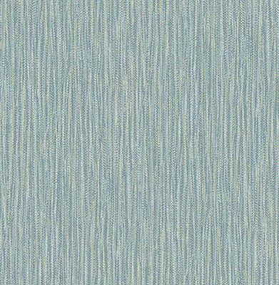 Raffia Aqua Faux Grasscloth Wallpaper