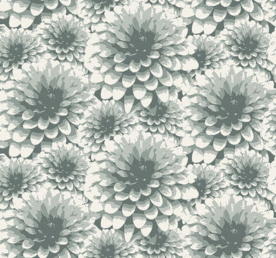 Umbra Teal Floral Wallpaper