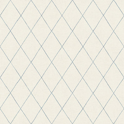 Rhombus Blue Geometric Wallpaper