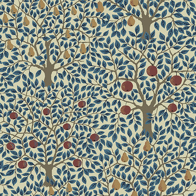 Pomona Blue Fruit Tree Wallpaper