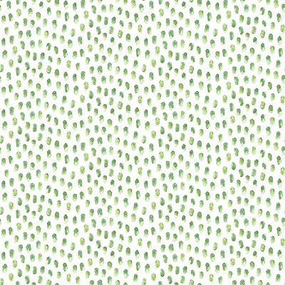 Sand Drips Green Painted Dots Wallpaper
