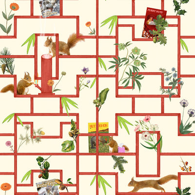 Squirrels, Nuts, and Zippers Wallpaper - Hickory