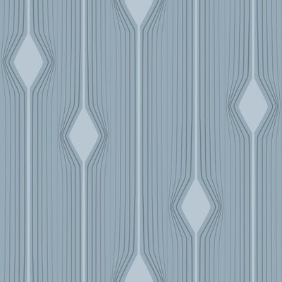 Diamond Stripes Wallpaper - Grey