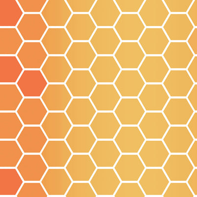 Honeycomb Wallpaper - Amber