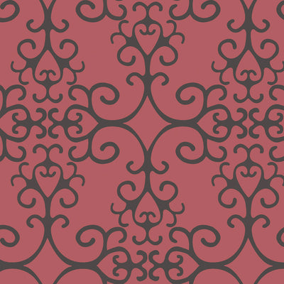 Bauble Wallpaper - Coral