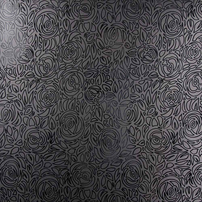 Rosette Wallpaper - Noir