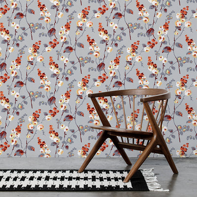 Twigs + Flowers Wallpaper - Sprig