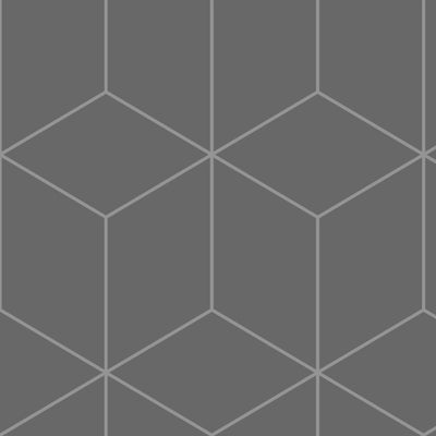 Stacked Cubes Wallpaper - Grey
