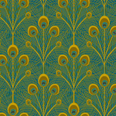 Peacock Feathers Wallpaper - Quill