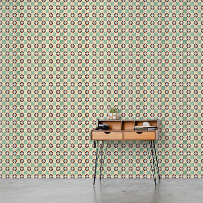 Laura Faux Tile Wallpaper