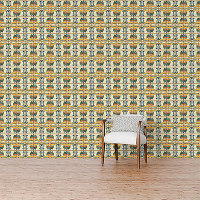 Victoria Faux Tile Wallpaper
