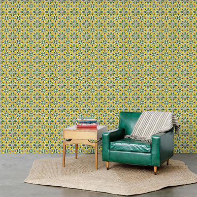 Ana Faux Tile Wallpaper