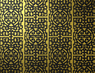 Zodiac Wallpaper - Black & Gold