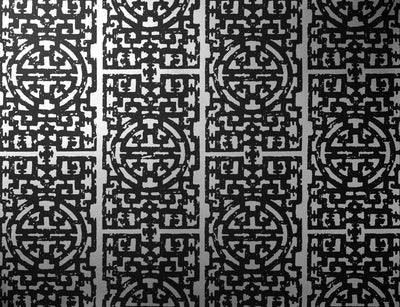 Zodiac Wallpaper - Black & Silver