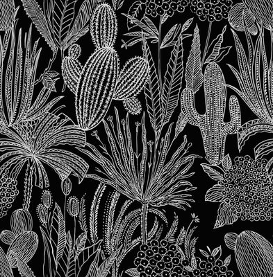 Cactus Garden Wallpaper, Arizona / 26 in x 6 ft Panel / Paper