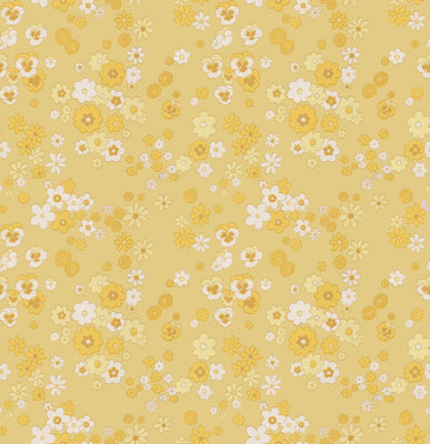 Janice Wallpaper - Yellow