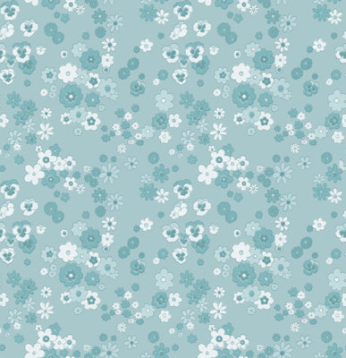 Janice Wallpaper - Bluebird