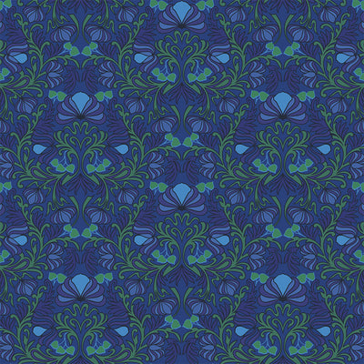 Gardenia Wallpaper - Cobalt