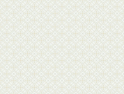 Lacey Circle Geo Wallpaper - Cream/Gray