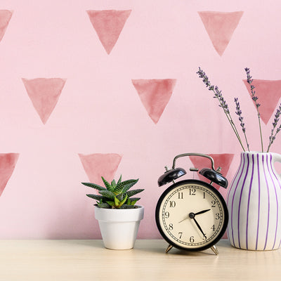 Triangles Wall Decal - Pink