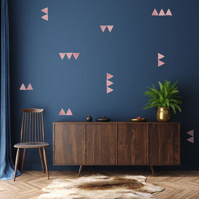 Triangles Wall Decal - Pink