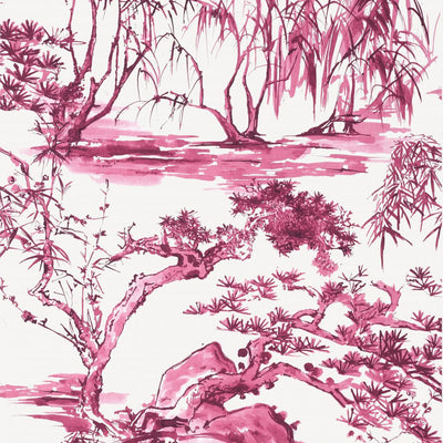Kyoto Wallpaper - Fuchsia