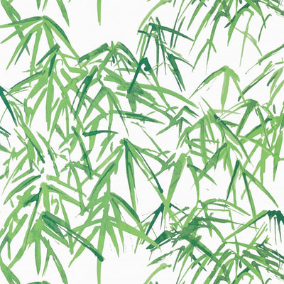 Kyoto Leaves Wallpaper - Emerald Green