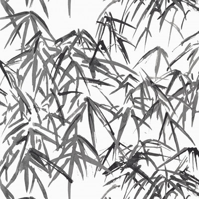 Kyoto Leaves Wallpaper - Black