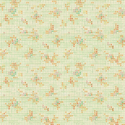 Crewel Wallpaper - Lime