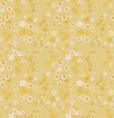 Janice Wallpaper - Yellow